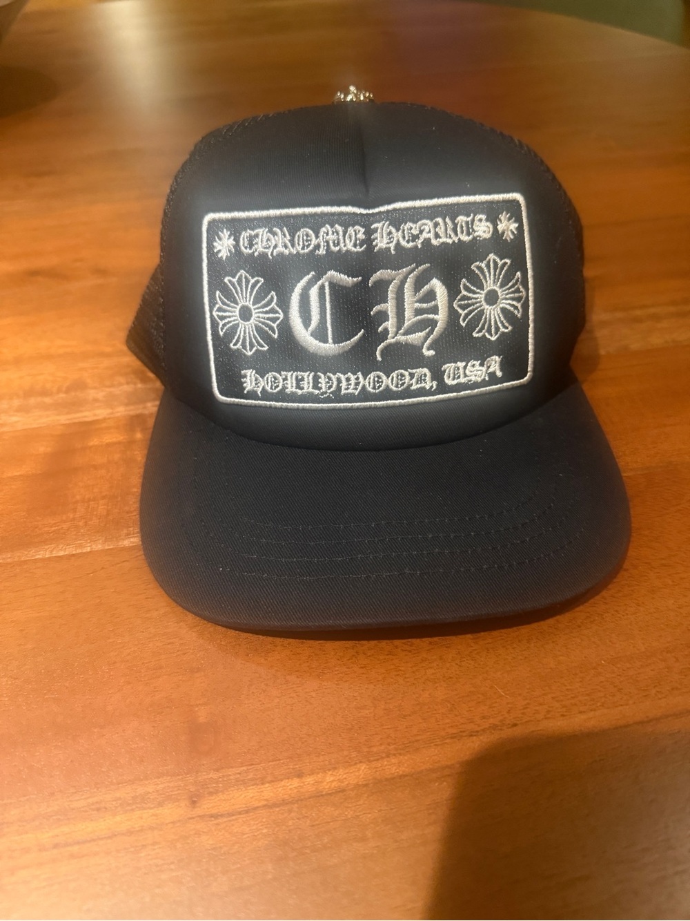 Chrome Hearts Black Trucker